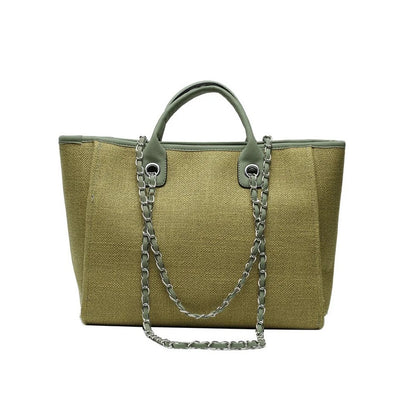 Canvas Chain Tote Bag