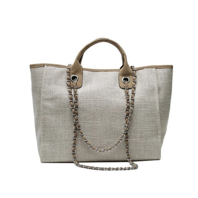 Canvas Chain Tote Bag