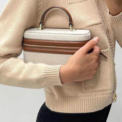 Canvas Crossbody Top Handle Bag