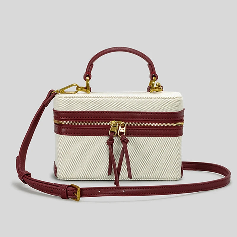 Canvas Crossbody Top Handle Bag