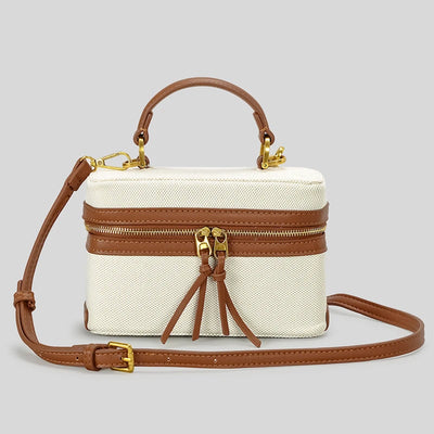 Canvas Crossbody Top Handle Bag