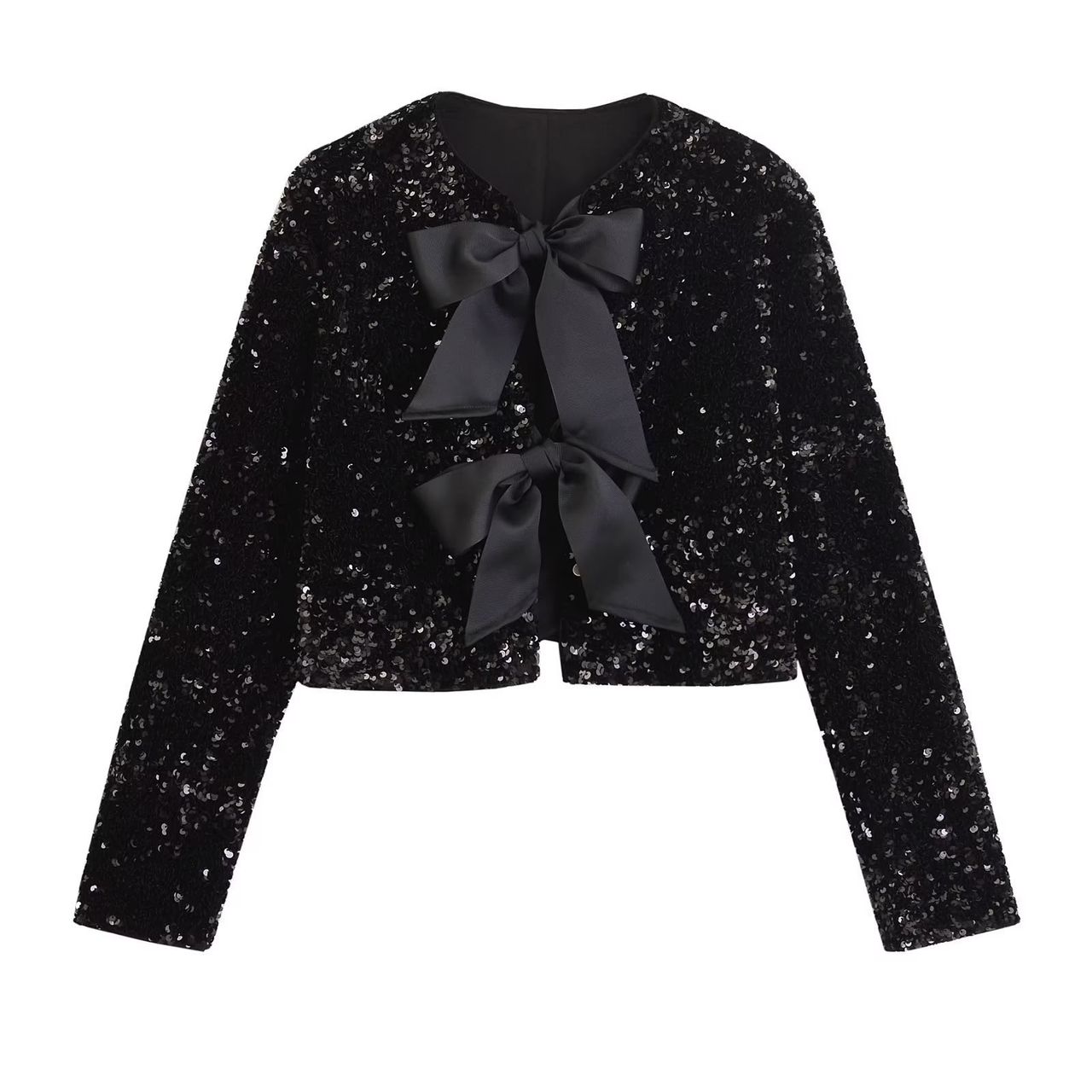 Bow Tie Sequinned Top