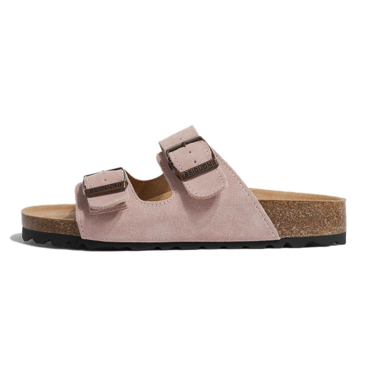 Faux Suede Buckle Sandals