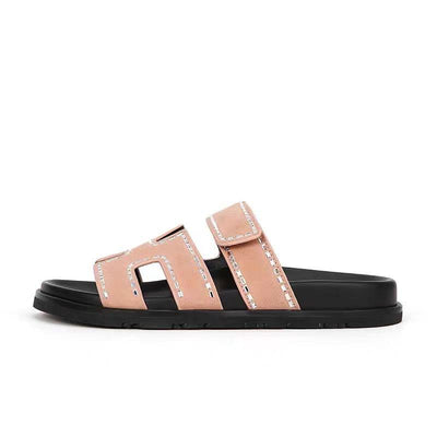 Chunky Gladiator Sandal With Diamonte (Pink)