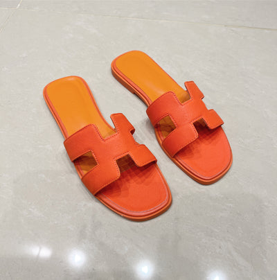 THE ‘H’ SANDAL Orange