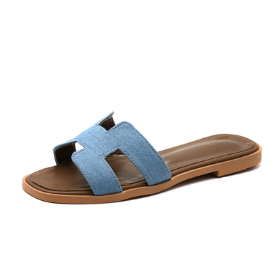 THE ‘H’ SANDAL Denim