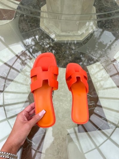 THE ‘H’ SANDAL Orange